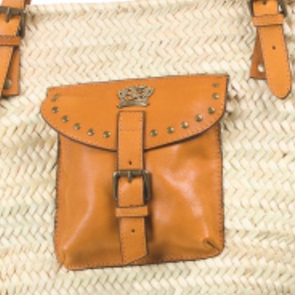 NWT PRATESI Made In Italy Straw And Leather Tote With Detachable Strap new W… - Picture 6 of 6